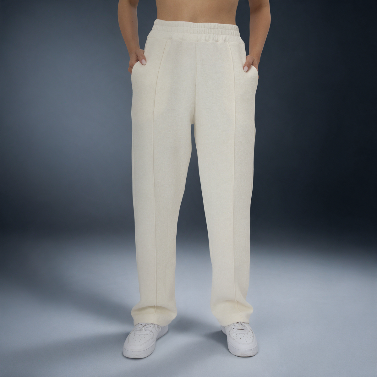 Calça Wide Leg com Cintura Alta