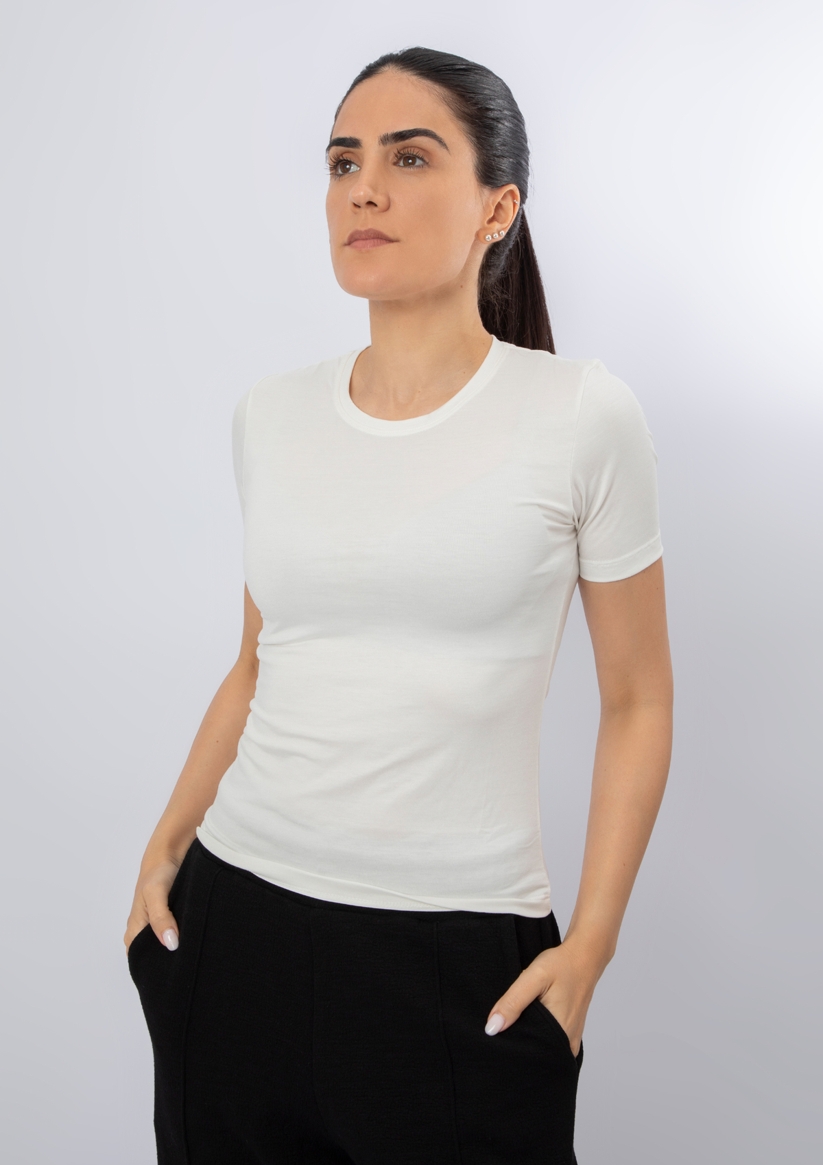 Camiseta justa manga curta